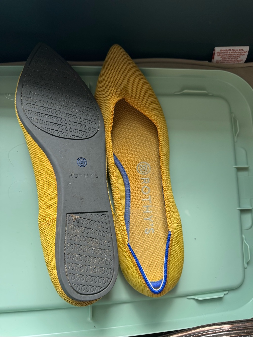 Rothy's Marigold Pointed Knit Flat